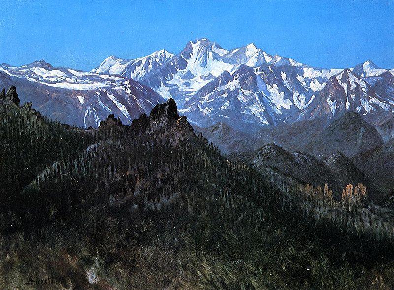 Albert Bierstadt Sierra_Nevada_aka_From_the_Head_of_the_Carson_River, California Germany oil painting art